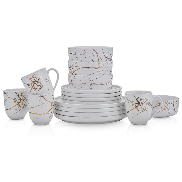 Porcelain 16 Piece Dinnerware set (16 Count)