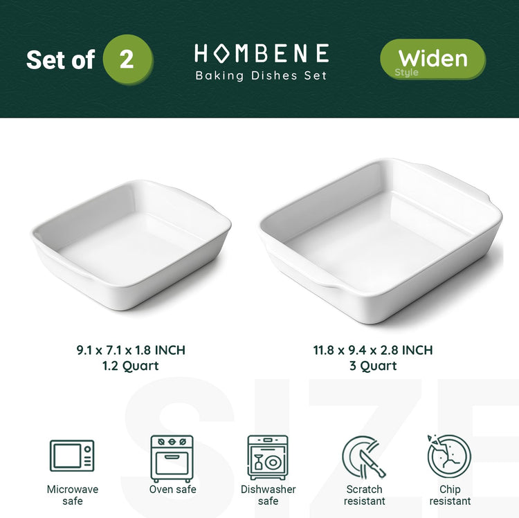 HOMBENE Casserole Dish (2 Count)