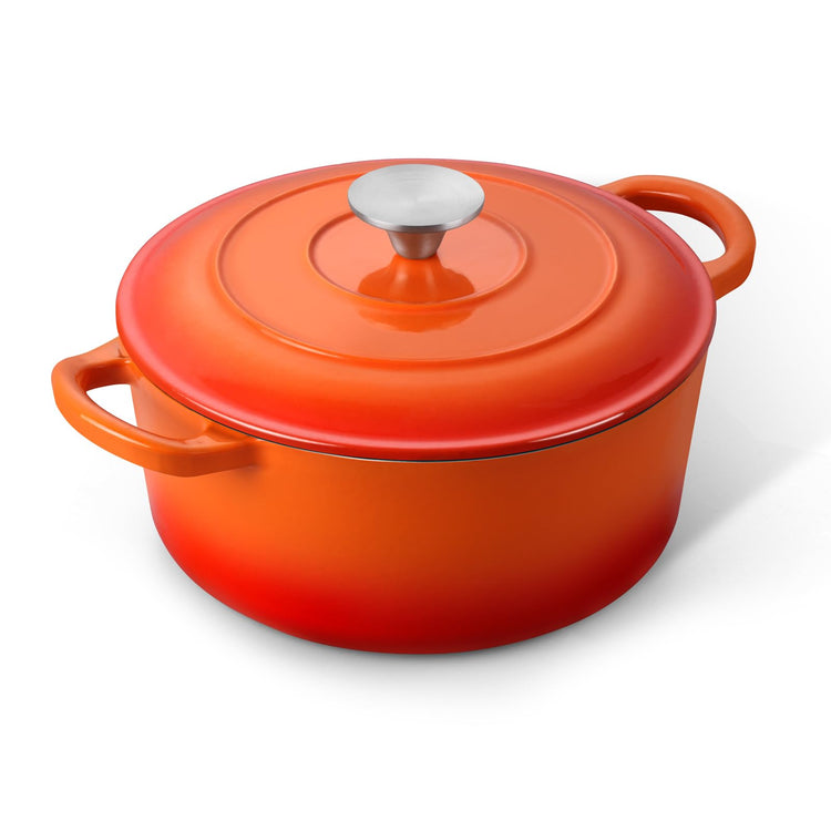3 Qt Enameled Cast Iron Dutch Oven with Lid