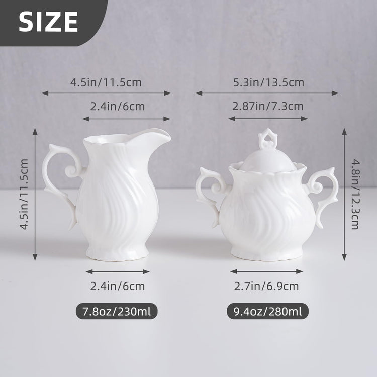 Sugar and Creamer Set Ceramic