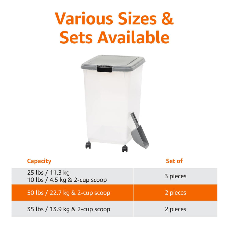 Airtight Pet Food Storage Container with Scoop