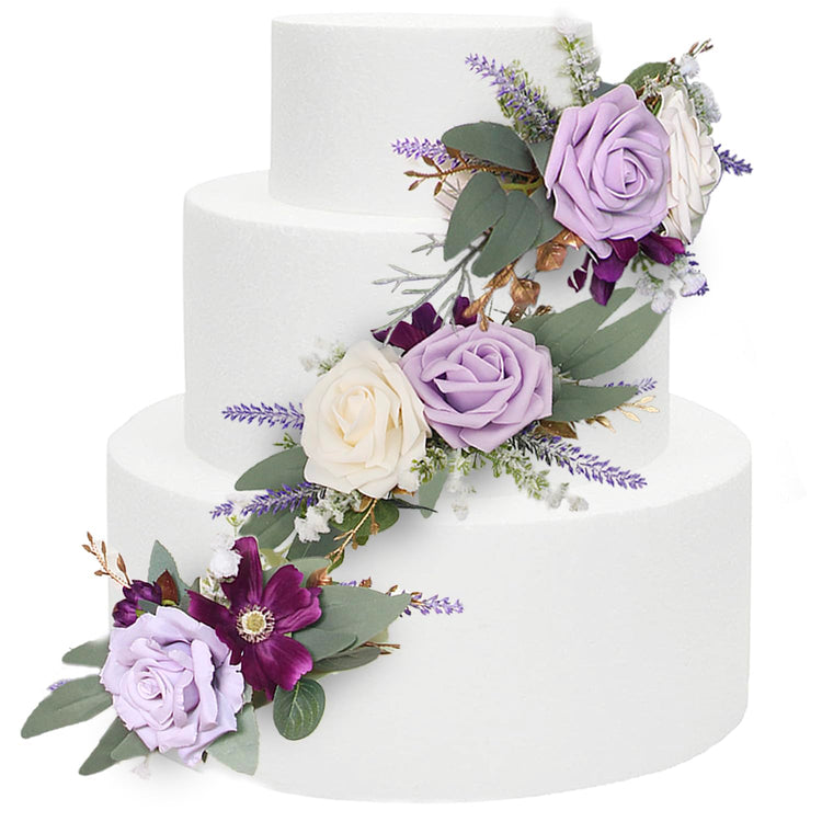 3Pcs Premade Cake Flowers (3 Count)