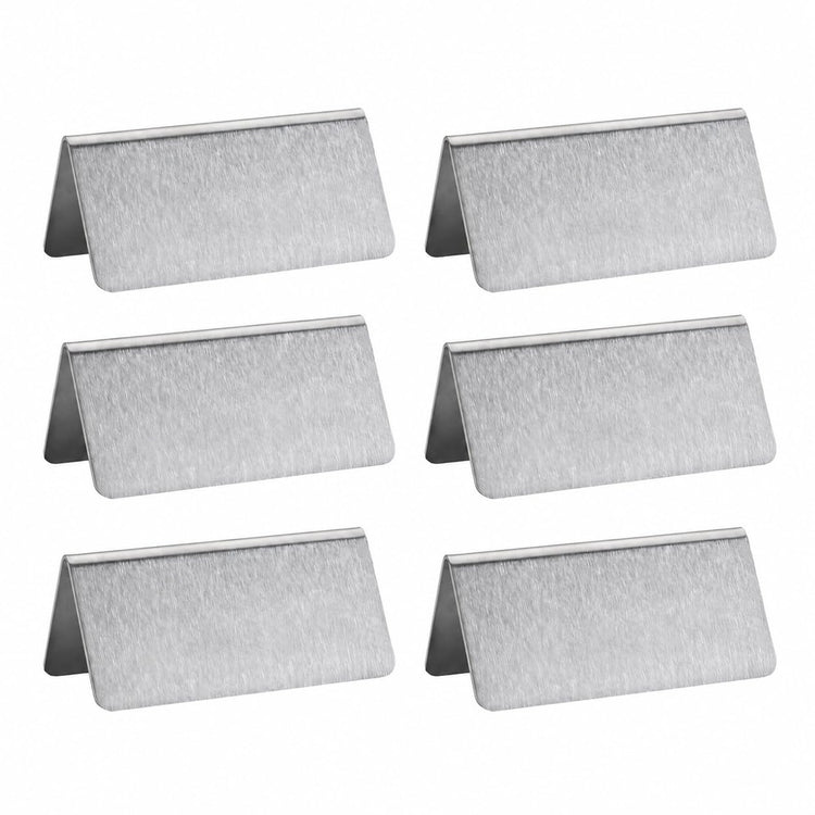 Stainless Steel Table Tent Sign (6 Count)