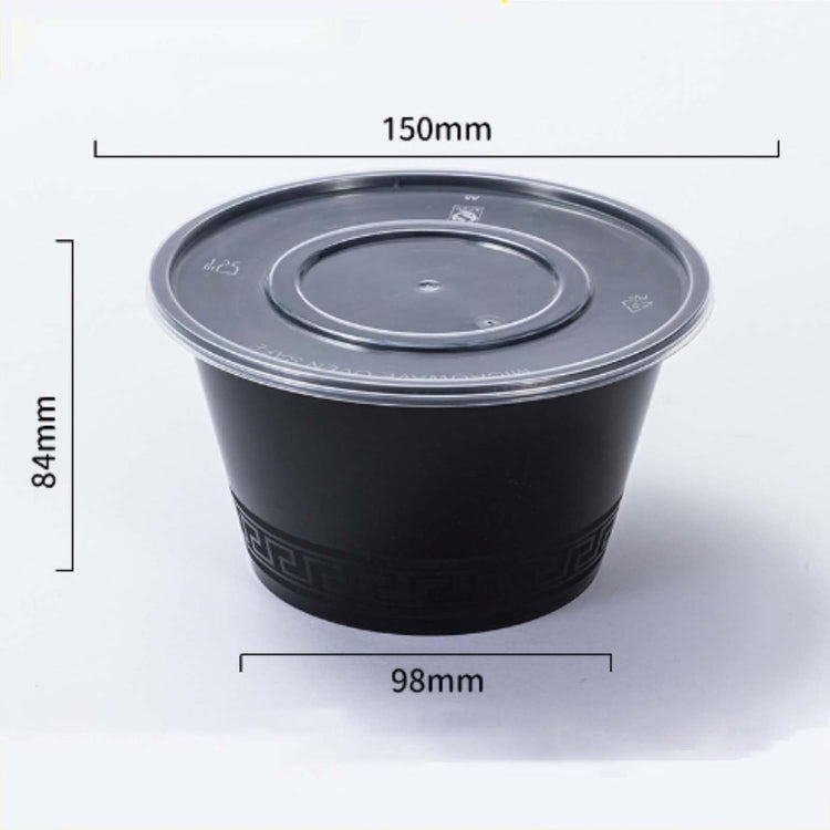 100pc 26 Oz Meal Prep Containers disposable, Plastic Food Take Out Containers With Lid, Take Out Containers Disposable, Reusable food storage containers Round Box,Microwave Freezer Dishwasher Safe