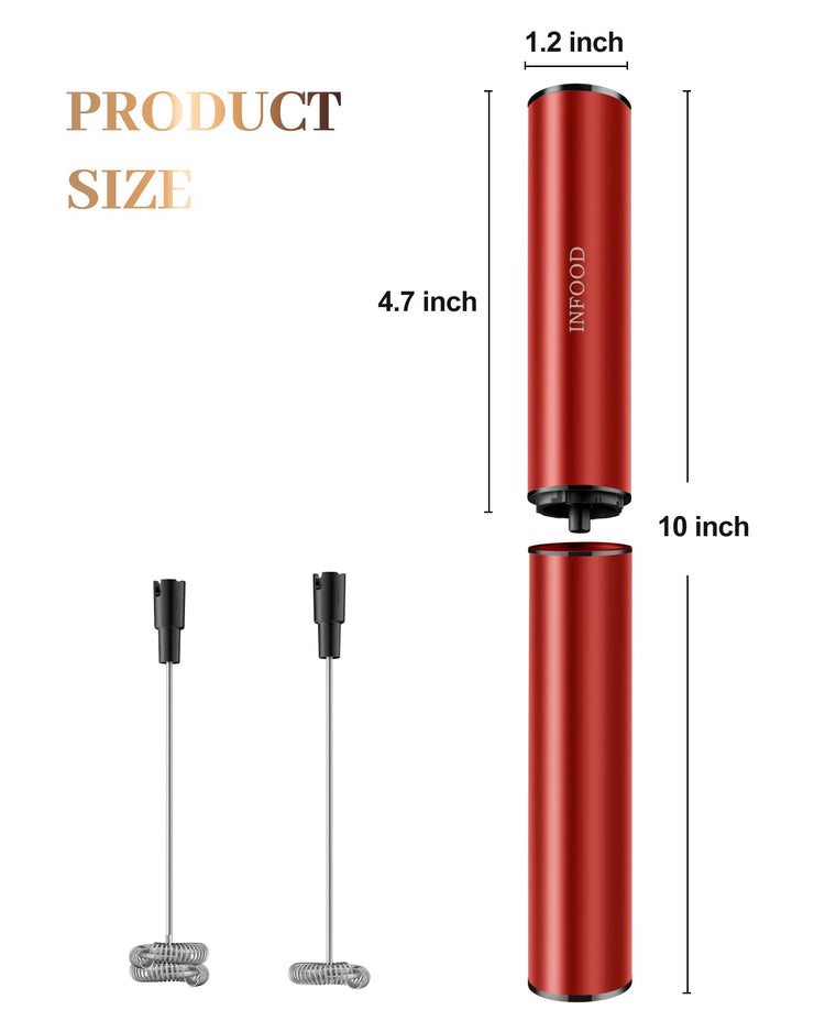 Rechargeable Milk Frother with Cover
