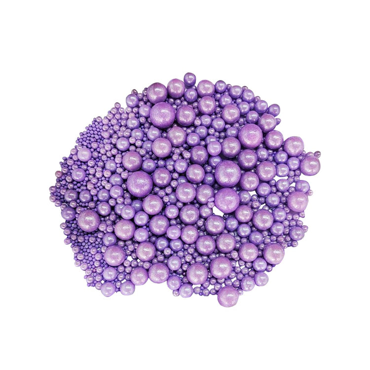 Edible Purple Sugar Pearls Candy Sprinkles 120G (4.23 Ounce)
