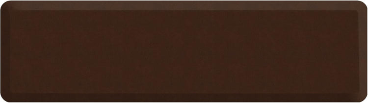 GelPro Anti Fatigue Nonslip Mat: Hard Floor Utility Mats for Garage, Patio and Kitchen - 20" x 72" x .5" - Leather Grain Truffle