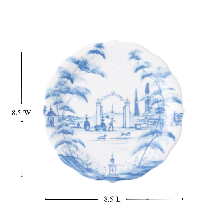 Country Estate Delft Blue Party Plates Set (4 Count)
