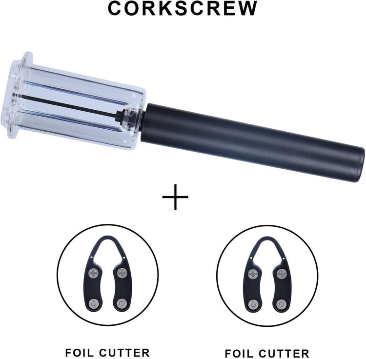 Wine Air Pressure Pump Bottle Opener Set,Simple Wine Pump Cork Remover Corkscrew,Efficient Corkscrew Bottle Opener,Easy Screw Out Tool, Perfect Wine Gift For Wine Lovers. (3)