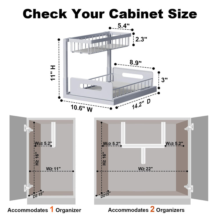 Under Sink Organizer (2 Count)