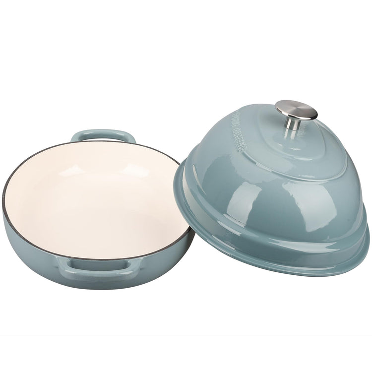 Enameled Oval Cast Iron Dutch Oven Pot with Lid