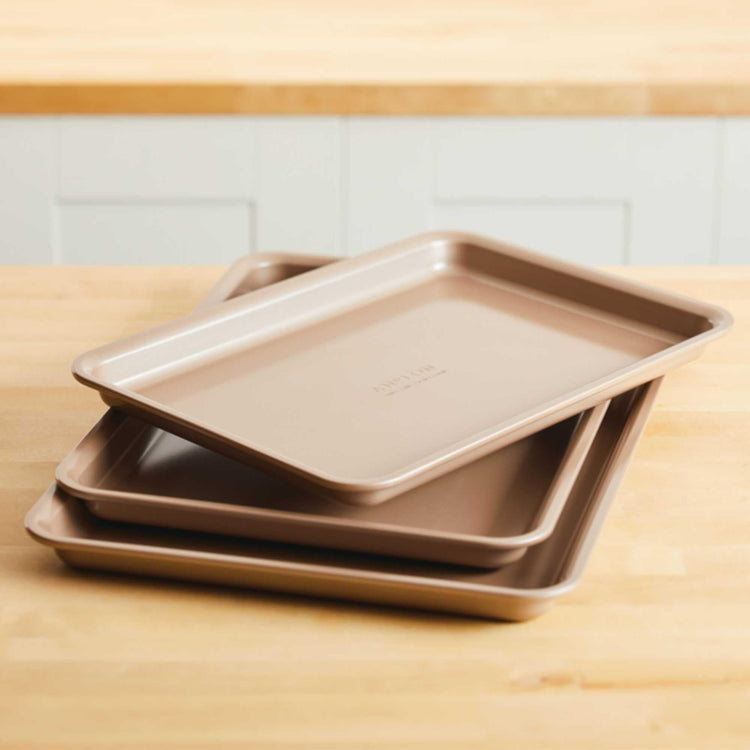 Gourmet Nonstick Bakeware Set with Nonstick Cookie Sheets (3 Count)