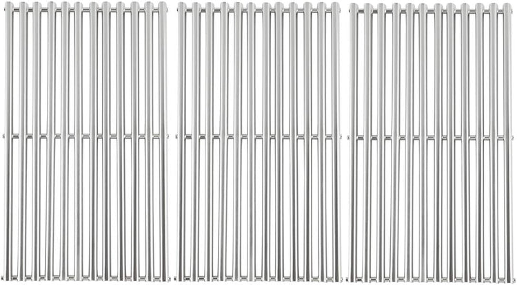 3-Pack Stainless Steel Half-Tube Design 18 5/8" x 10 7/24" Each Cooking Grid Replacement for Select Gas Grill Models by Kenmore, Master Forge, Members Mark and Others