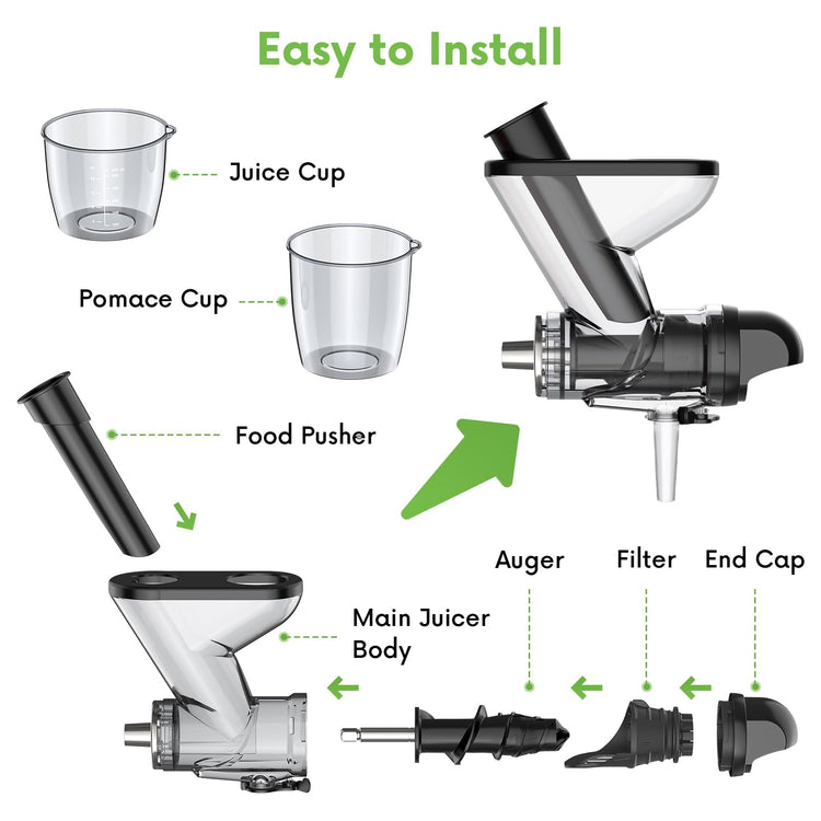 Masticating Juicer Attachment for KitchenAid Stand Mixer