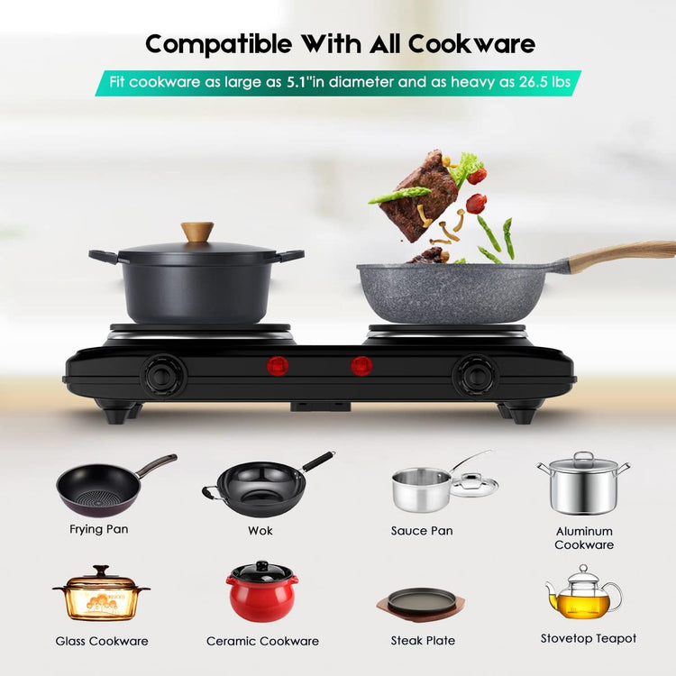 Double Cast Iron 2 Burner (2 Count)