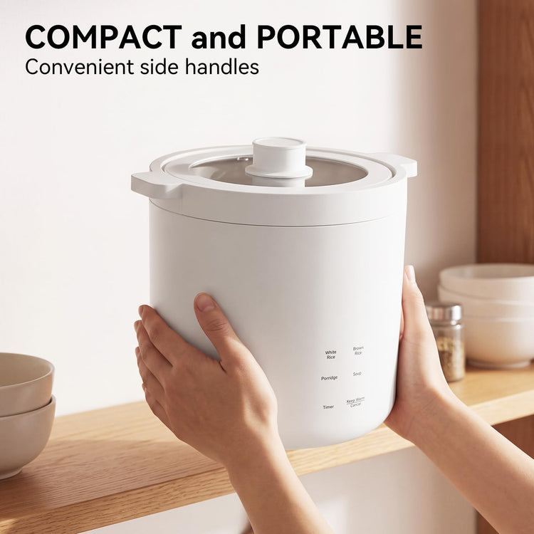 Mini Rice Cooker 2 Cup Uncooked