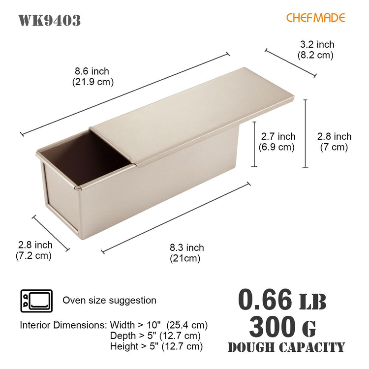 Mini Pullman Loaf Pan with Lid
