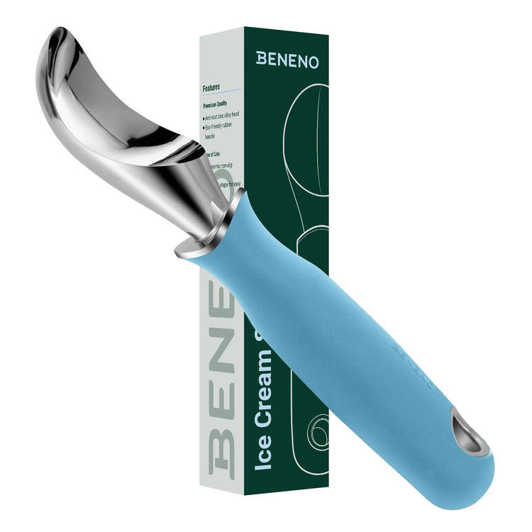 Premium Heavy Duty Ice Cream Scoop with Ergonomic Grip Handle