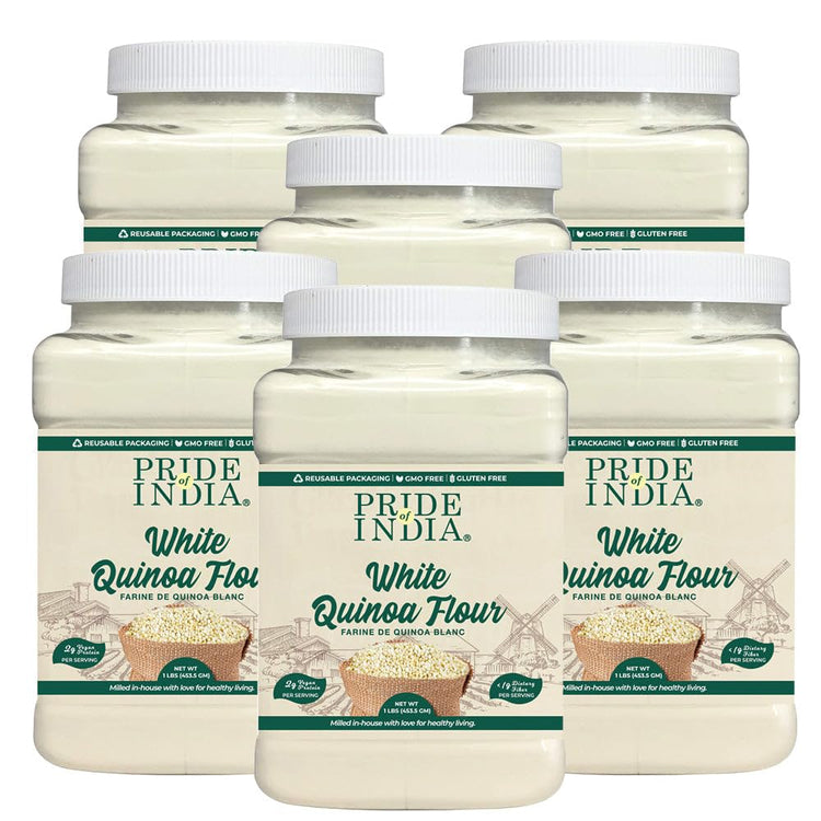 PACK of 6 White Bolivian Quinoa Flour 1 lbs (96 Ounce)