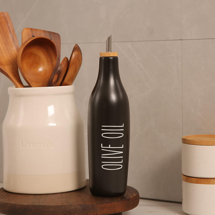 Ceramic Olive Oil Dispenser for Kitchen