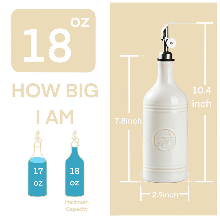 Olive Oil Dispenser Bottle with Spout