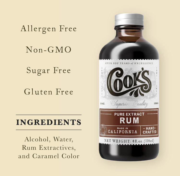 Pure Rum Extract for Baking (8 Fl Oz)