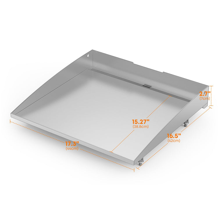 17 Inch Stainless Steel Replacement Griddle Top for Blackstone