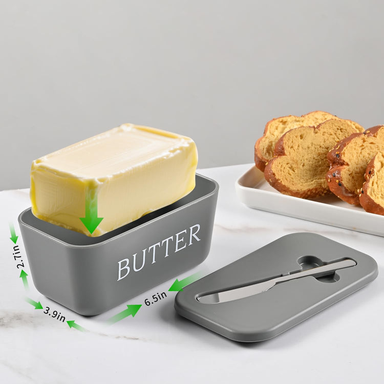 Plastic Large Butter Dish With Lid