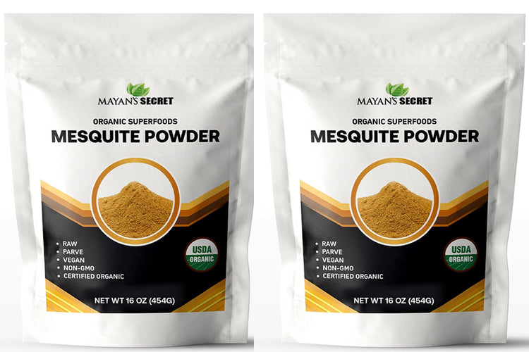 Mesquite Powder USDA Certified Non GMO, Vegan Protein Superfood Natural Fiber - Perfect for Smoothies and Baking 16 Ounces (1 Pound (Pack of 2)) - Nestoria