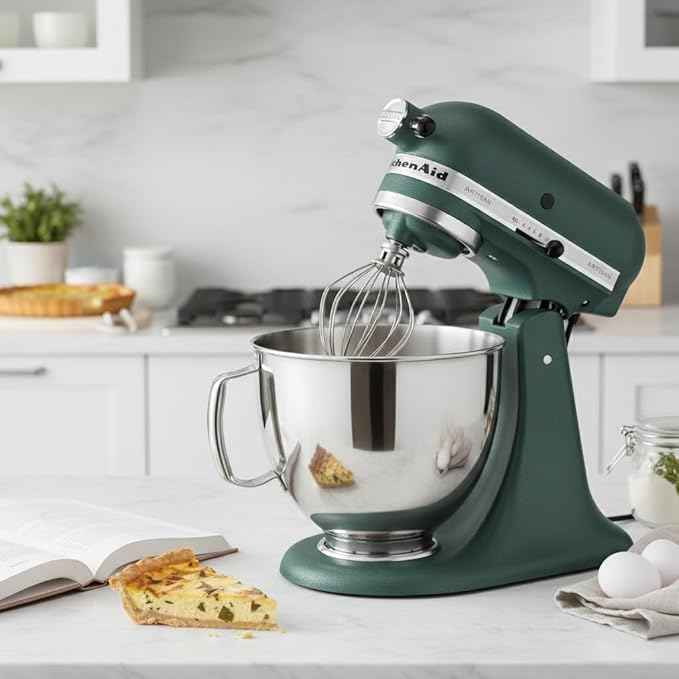 KitchenAid Artisan Series 5 Quart Tilt Head Stand Mixer with Pouring Shield KSM150PS, Pebbled Palm
