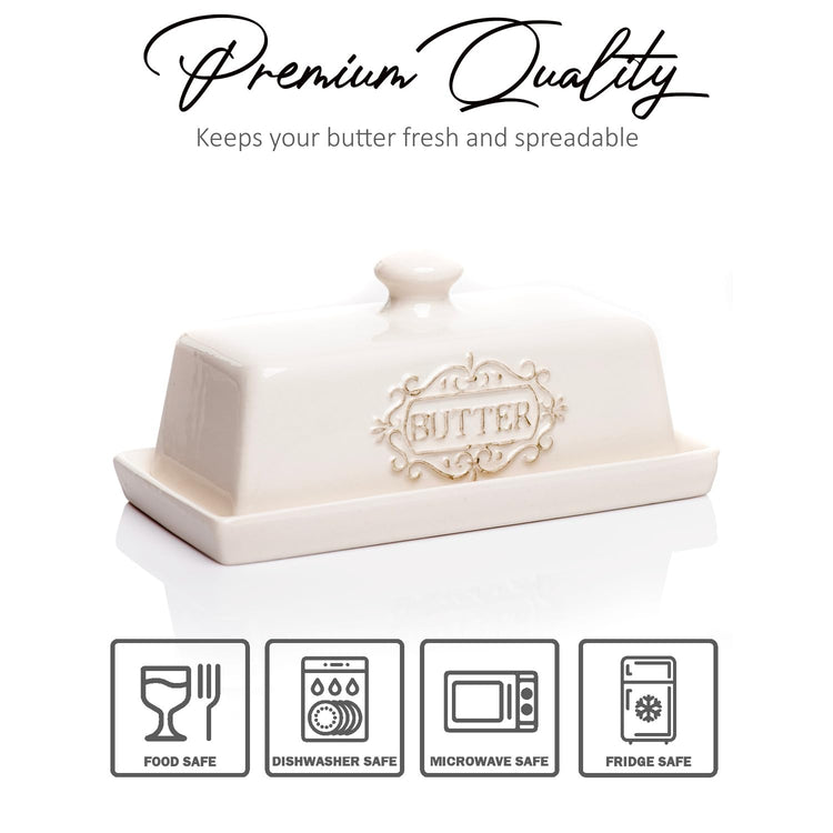 Covered Butter Dish with Lid