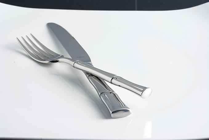 Fortessa Royal Pacific 18/10 Stainless Steel, 40 Piece Flatware Set (Service for 8), Silver