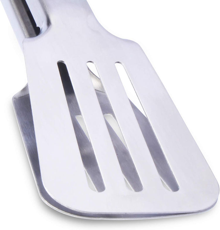 Premium 304 Stainless Steel Barbecue Turners, Heavy Duty Non-Stick BBQ Cooking Kitchen Tongs