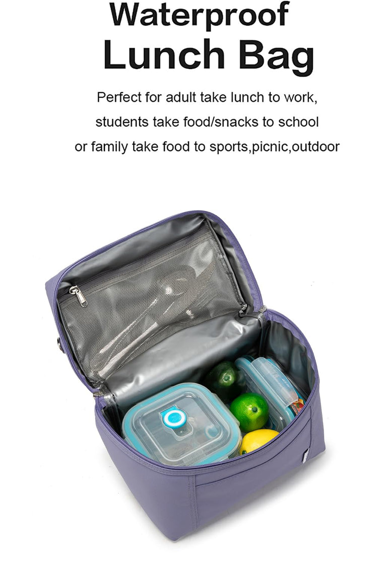 NOL 8L Insulated Lunch Bags for Women Cooler Bag Lightweight Nylon Waterproof Lunch Box For Work