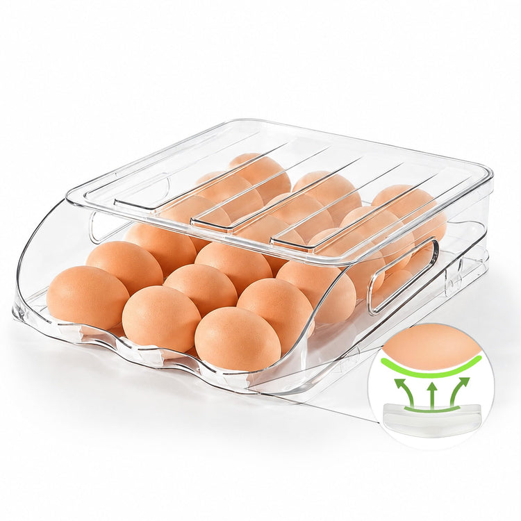 18 Egg Dispenser with Silicone Bumpers