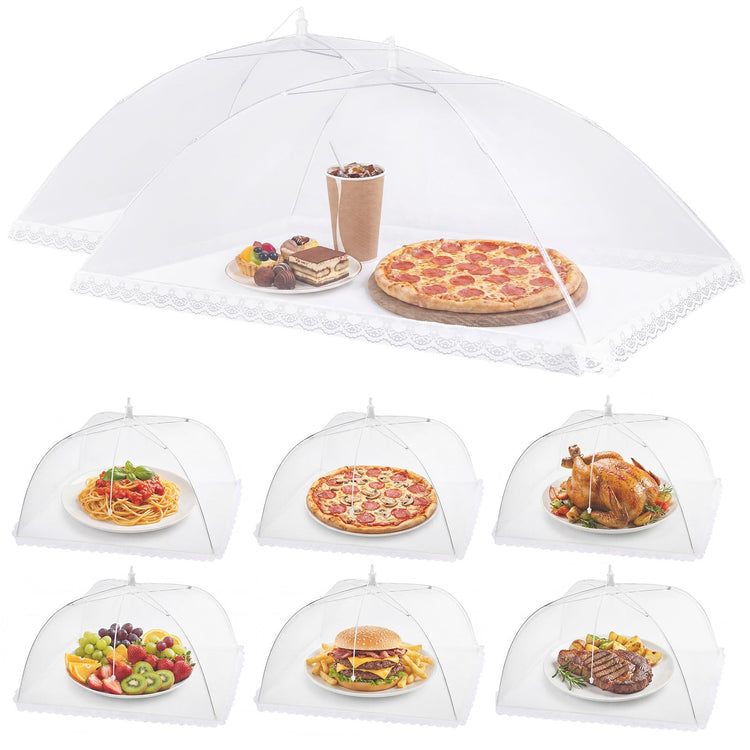8 Pack 2 Size Mesh Food Covers for Outside