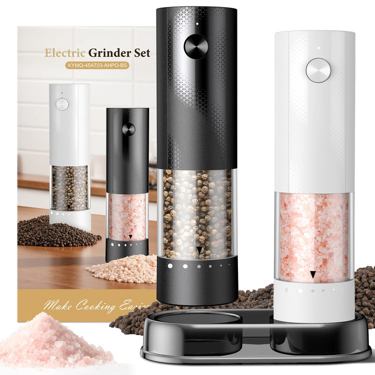 Electric Salt and Pepper Grinder Set