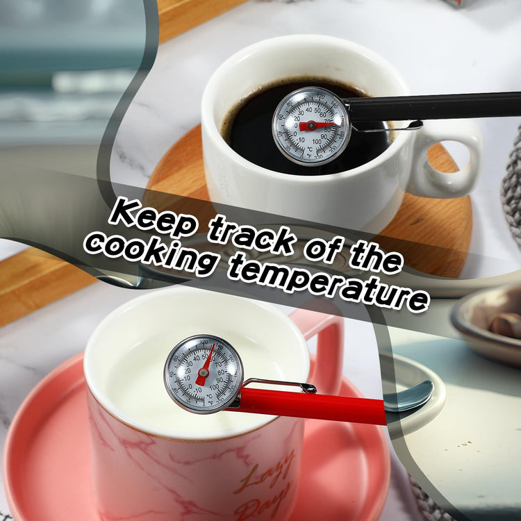 6 Pcs Stainless Steel Kitchen Dial Thermometer 5" (6 Count)