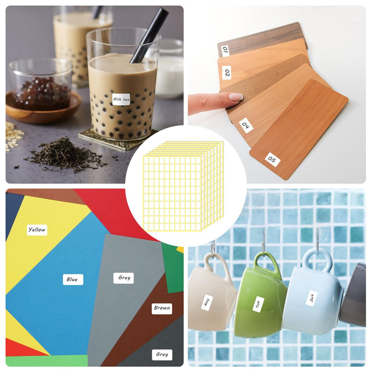 White Labels Stickers (3330 Count)