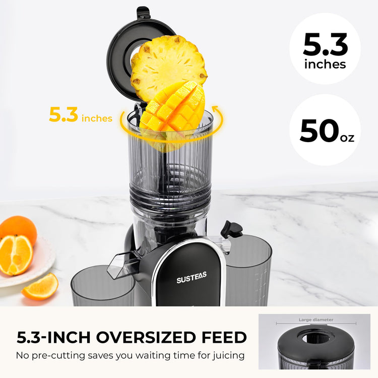 Juicer Machines with 5.3" Extra Wide Chute