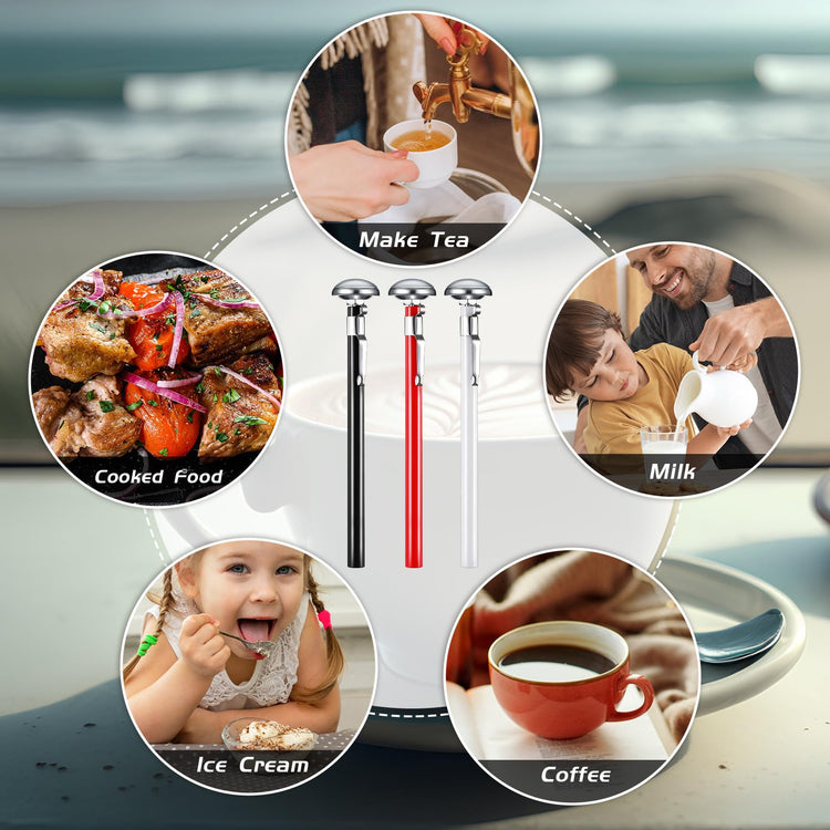 6 Pcs Stainless Steel Kitchen Dial Thermometer 5" (6 Count)