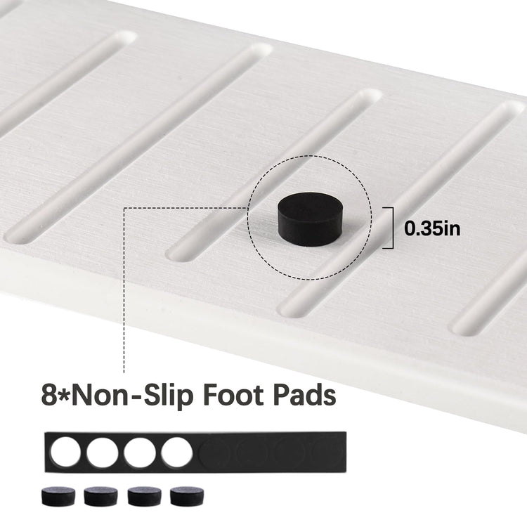 2PCS Water Absorbing Stone Tray for Cosmetics & Hand Soap & Houseplants (2 Count)