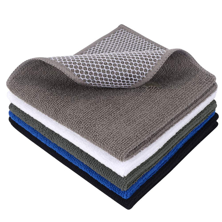 Dish Cloth for Washing Dishes Kitchen Washcloth Cleaning Cloth (5 Count)