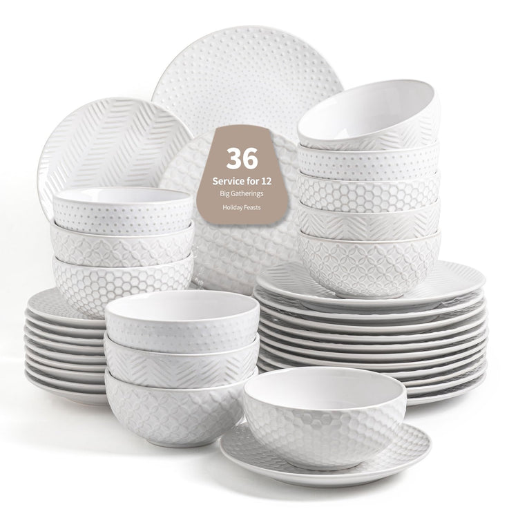 36 Piece Dinnerware Set for 12 (36 Count)
