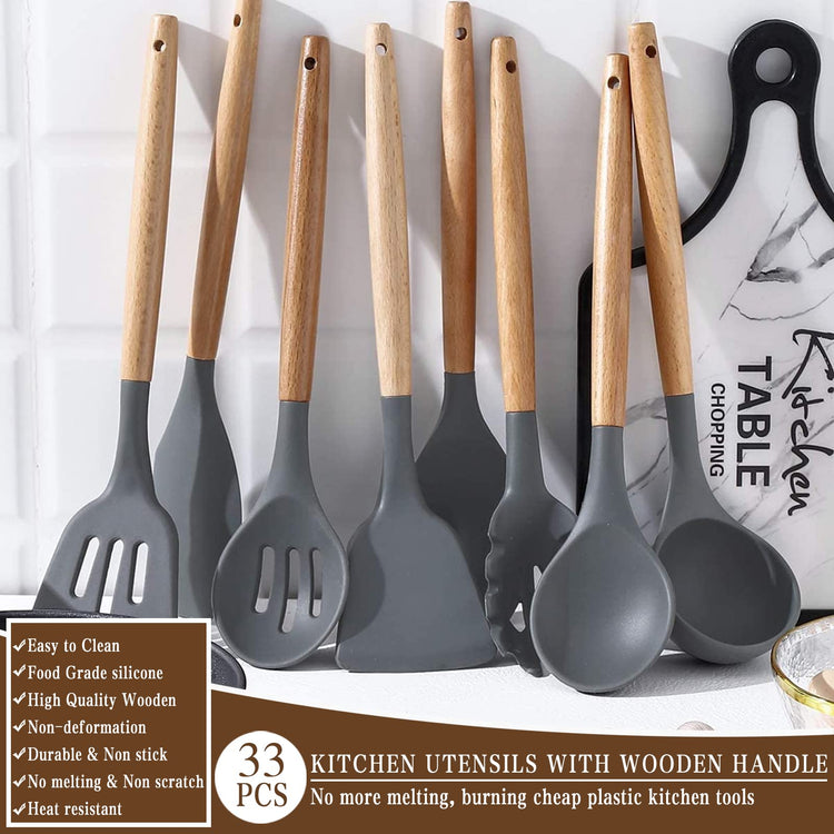 Kitchen Cooking Utensils Set (33 Count)