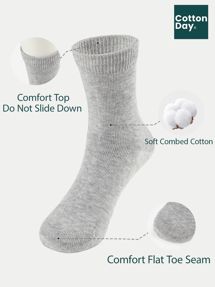 Unisex Kids Boys Girls Soft Cotton School Socks 4 (6 Count)