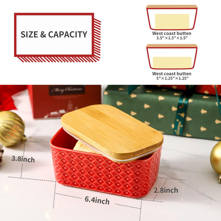 Ceramic Butter Dish with Lid