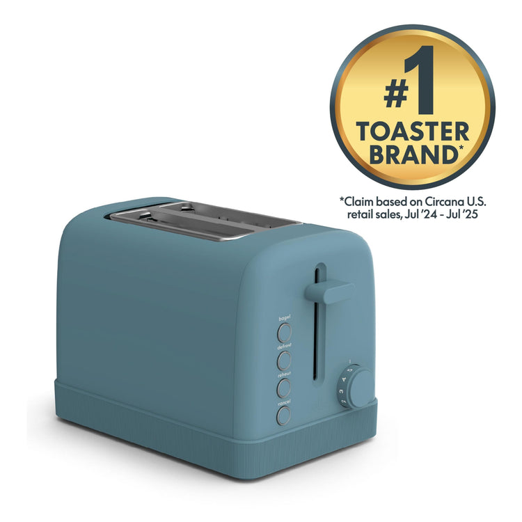 2 Slice Toaster with Extra Wide Slots and 6