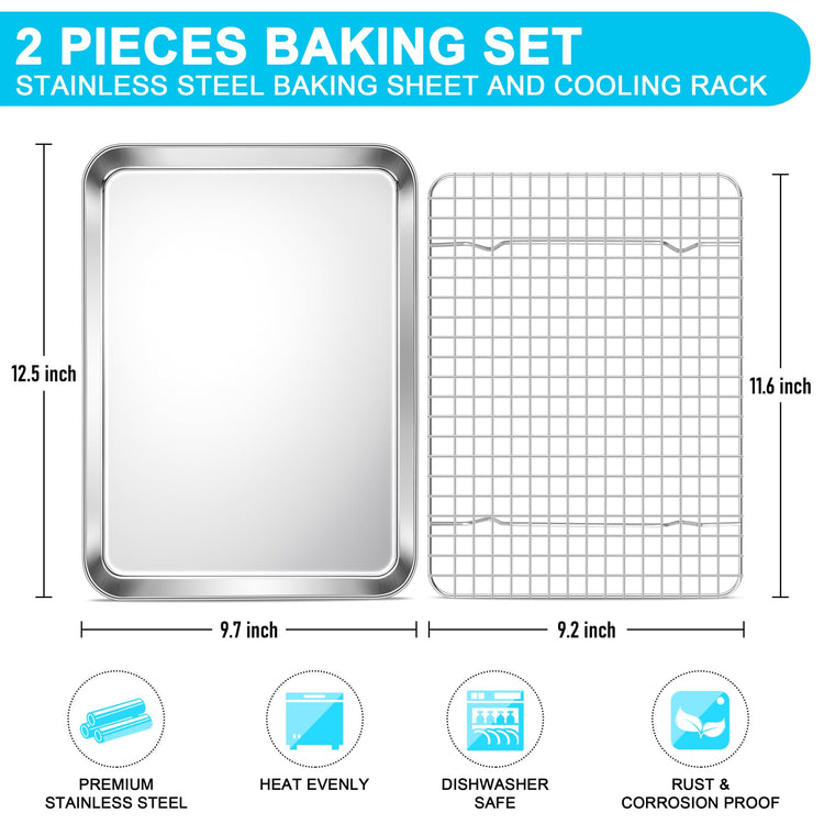 Baking Sheet with Wire Rack Set (2 Count)