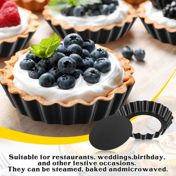16 Pcs Mini Tart Pans for Baking
